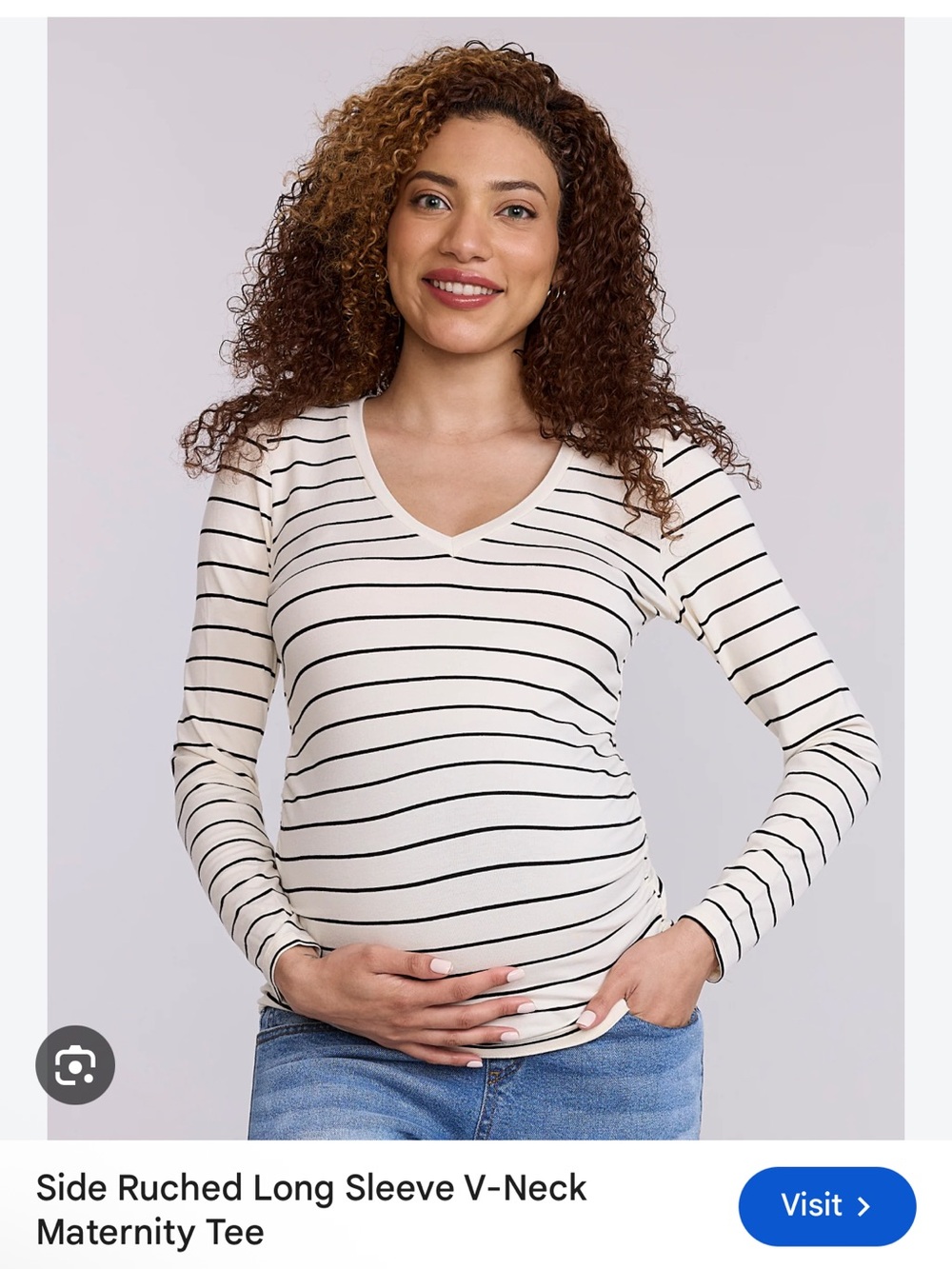 Lot of 3 Maternity Side Ruched Long Sleeve Shirts